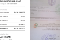 Tampak Bukti Tf Mengatasnamakan Walikota Helmi Hasan