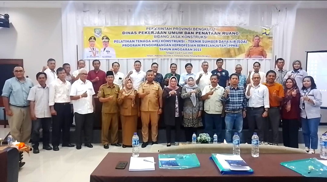 Peserta yang mengikuti Pelatihan Tenaga Ahli Konstruksi-Teknik Sumber Daya Air (SDA)