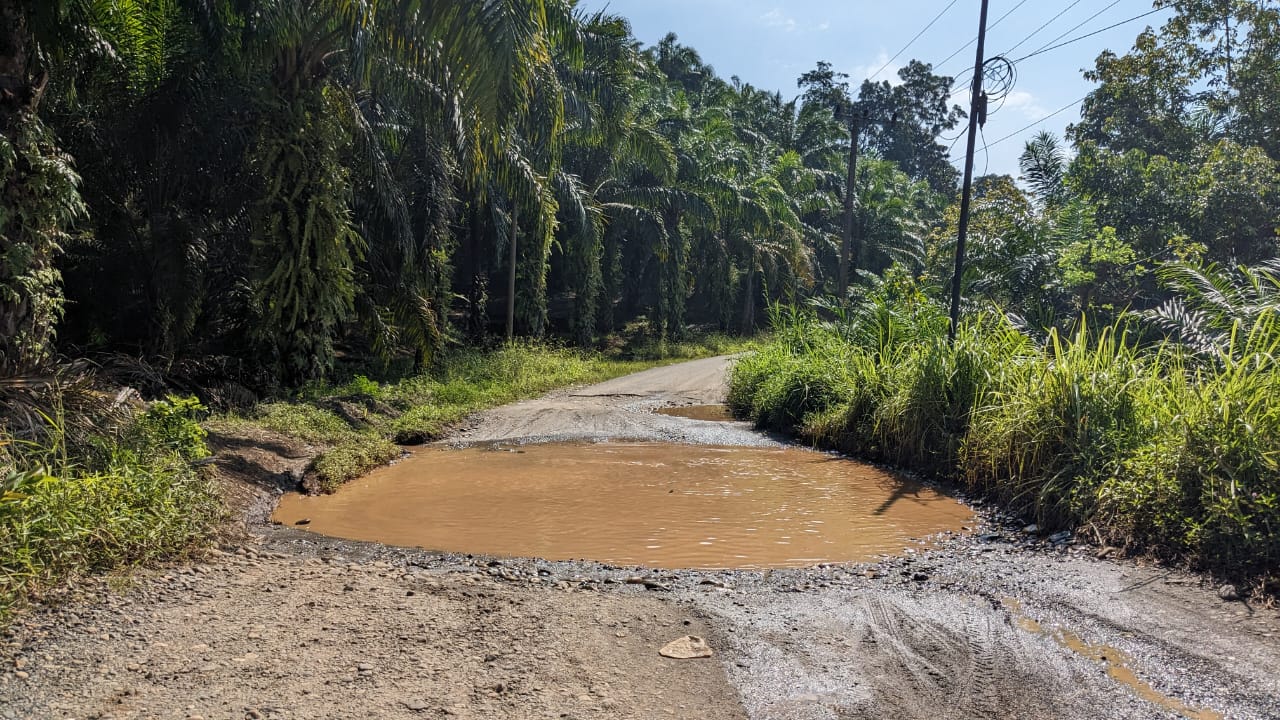 Tampak Jalan Rusak Sudah Puluhan Tahun di Bengkulu Utara, Ketahun