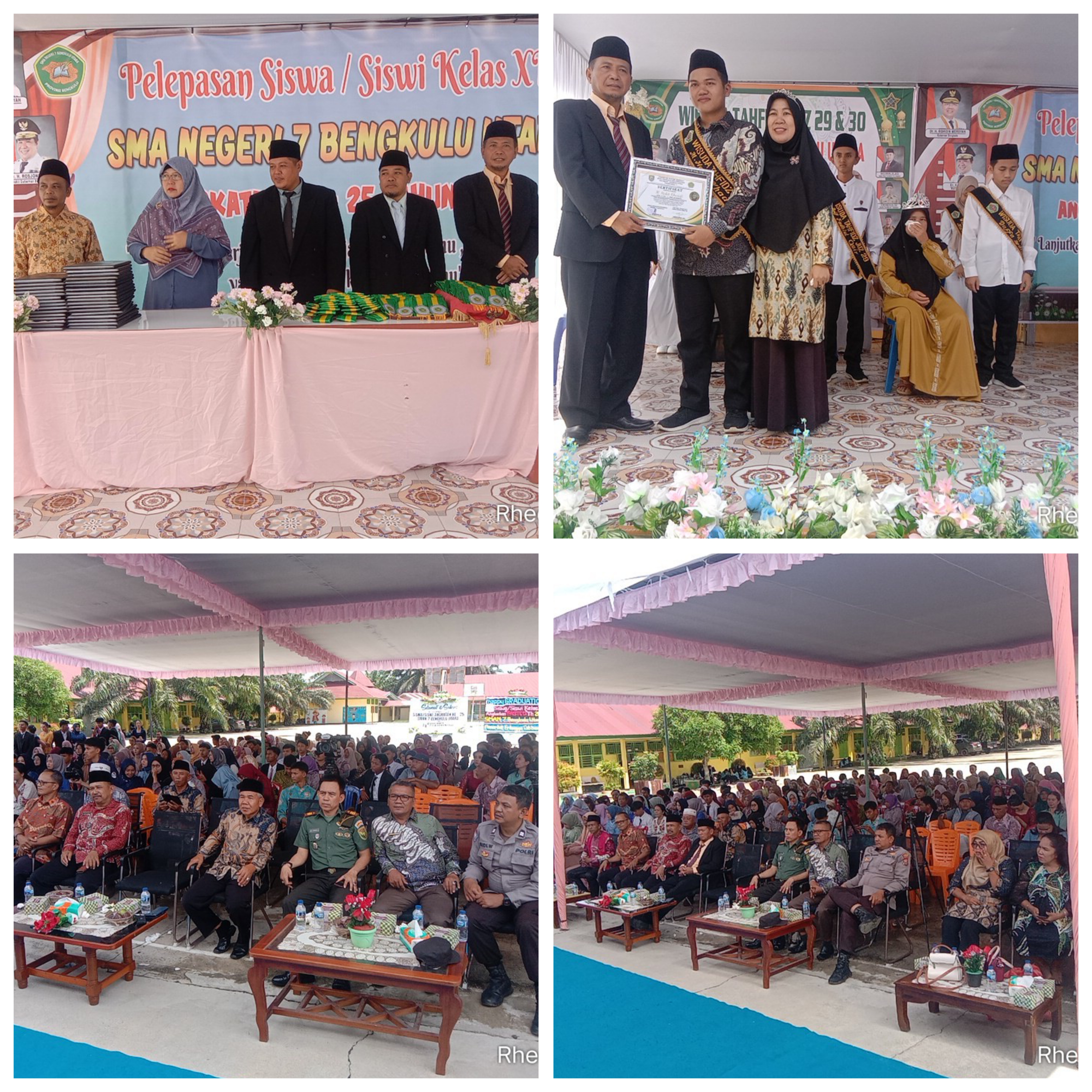Pelepasan Siswa Siswi Kelas Xll SMA Negri 7 Bengkulu Utara Angkatan Ke -25 Tahun Pelajaran 2023 / 2024