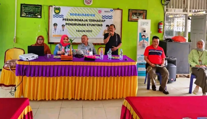 Saat Sosialisasi Komonikasi Informasi Dan Edukasi (Kie) Peran Remaja Terhadap Penurunan Stunting Di Kabupaten Bengkulu Selatan Di Sman 6 Bengkulu Selatan.