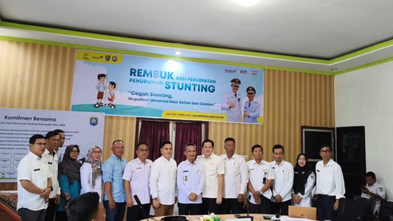 Wabup Kaur Tegaskan Penurunan Angka Stunting tahun 2025