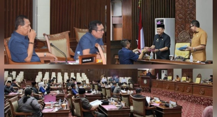 Dewan Perwakilan Rakyat (DPRD) provinsi bengkulu menggelara rapat paripurna ke- 4 masa persidangan kedua tahun 2023 dengan agenda Raperda Provinsi Bengkulu tentang Pajak Daerah dan Retribusi Daerah. Baca Juga /Kode Etik DPRD,” Perlu Dipahami Setiap Anggota Dalam Menjalankan Amanah Rakyat Serta Laporan Hasil Pembahasan komisi/pansus dan Hasil Fasilitasi dari Kemendagri atas Raperda Provinsi Bengkulu Tentang Perubahan Perda Nomor 1 Tahun 2022 Tentang Pengelolaan Barang Milik Daerah.di ruang paripurna.senin(29/05/2023)yang lalu. Anggota Komisi I DPRD Provinsi Bengkulu sekaligus Ketua Pansus Raperda Pajak Daerah, Sumardi menuturkan pemerintah di hadri sekdakab Provinsi bengkulu di pimpin lasung wakil ketua I DPRD Provinsi dan di hadiri anggota, OPD terkait para undangan.Senin (7/8/2023) Dalam penyampaian Paripurna mereka juga dituntut dapat menciptakan pendapatan hasil daerah untuk membiayai operasional dalam pelaksanaan tugas pelayanan publik. “Untuk itu, pemerintahan daerah, baik Provinis maupun Kabupaten dan Kota perlu melakukan penyusun rancang peraturan daerah tentang pajak dan retribusi sesuai dengan undang-undang tentang hubungan keuang antara pemerintah pusat dengan pemerintah daerah,” kata Sumardi. Sama halnya di sampaikan ketua Komisi tiga DPR Tantawi Dali,S.Sos telah dilaksanakan paripurna oleh panitia khusus, pembahasan secara internal maupun dengan intansi terkait penghasil pajak dan retribusi jasa umum, jasa usaha dan perizinan tertentu, seperti rumah sakit umum M.Yunus, RSKJ Soeprapto, Dinas Kelautan dan Perikanan, Dinas Perhubungan dan lainnya. “Iya paripurna untuk membahas detail dari raperda tersebut, mulai dari jadwal kegiatan hingga kunjungan keerja koordinasi dan konsultasi ke direktorat pendapatan daerah.dari 32 pasal menjadi 18 pasal.kata Tantawi. Tantawi Dali Menambahkan rapat yang telah dilakukan mereka berhasil menyelesaikan laporan pansus tepat waktu. Namun untuk Rumah Sakit Umum dan Rumah Sakit Soepraptop, menjadi pembahasan paling berat. Baca Juga Ketua DPRD Provinsi Bengkul