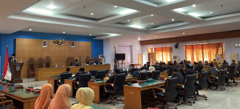 Ruang rapat paripurna DPRD Bengkulu Utara