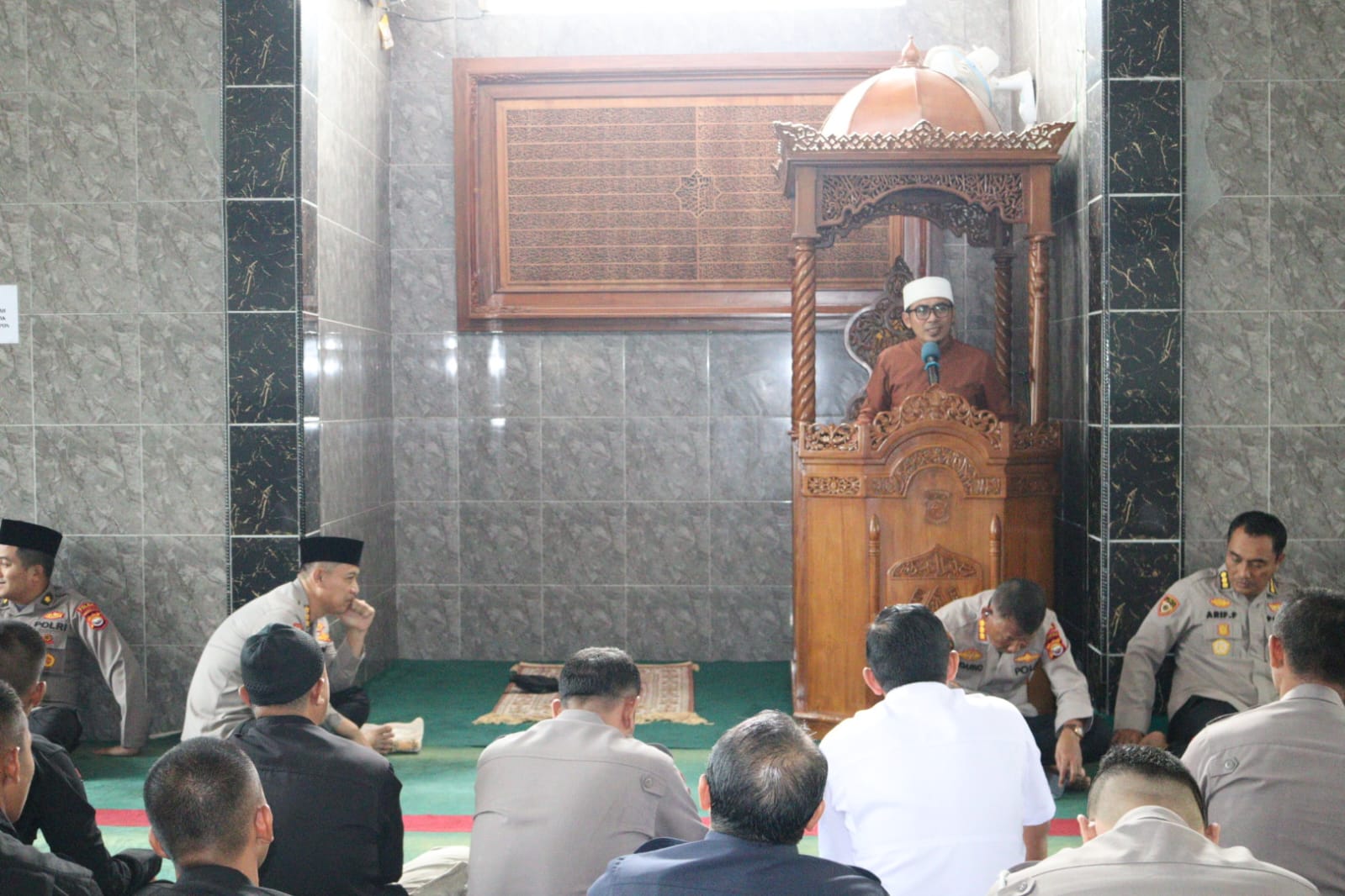 Polda Bengkulu siang hari ini Kamis (06/04) menggelar kegiatan peringatan Nuzul Quran /polda bengkulu/