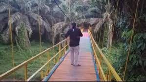 Jembatan Desa Padang pelasan Sudah Jadi dan Bagus