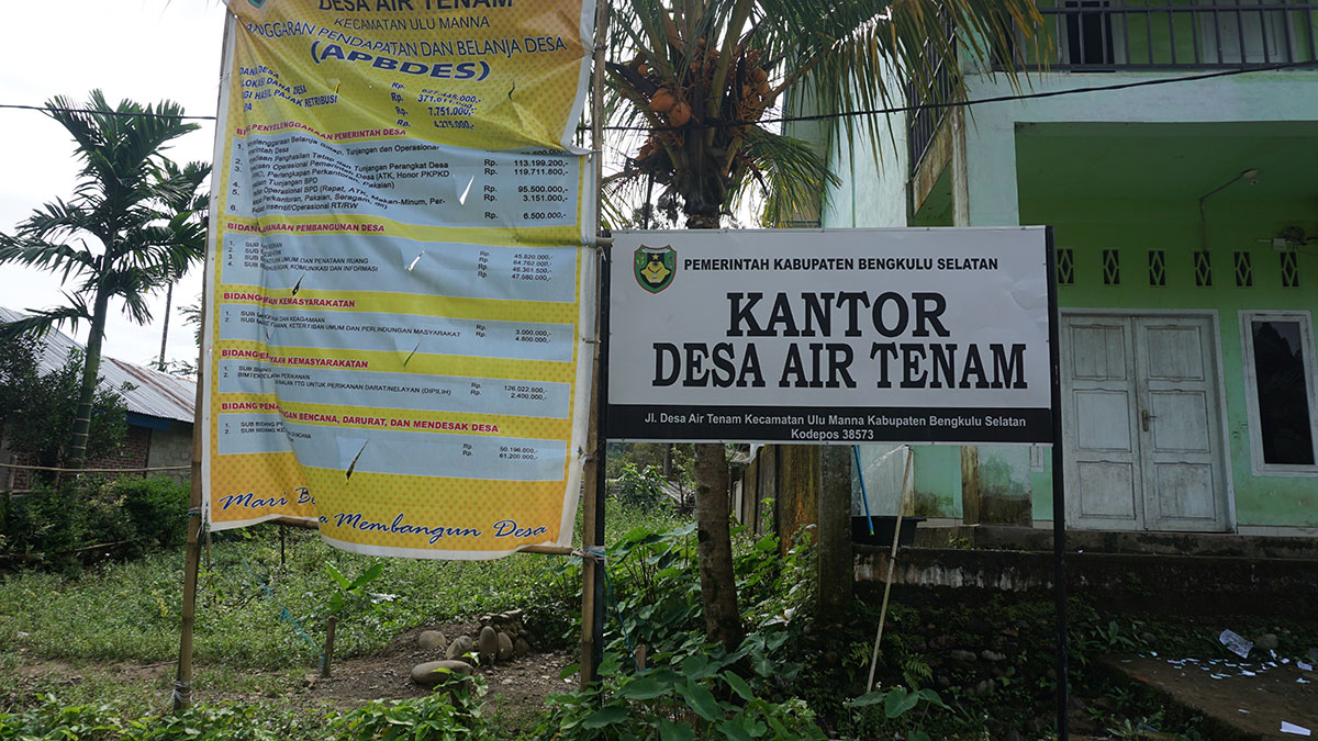 Tampak Kondisi Desa Air Tenam