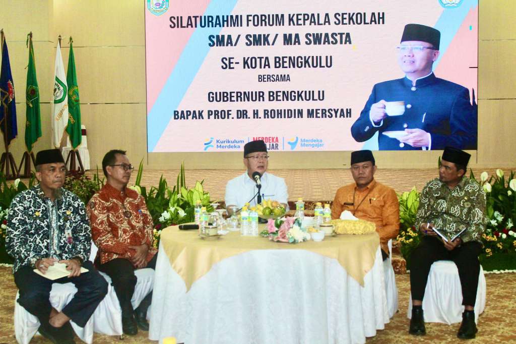 Sebelum Ajaran Baru, Gubernur Bengkulu Ajak Rapat MKKS Para Kepsek