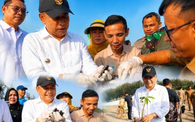 Pemkab Bengkulu Tengah peringati Hari Mangrove Sedunia ke-11 di Balai Konservasi Penyu Alun Utara, Desa Pekik Nyaring, Kecamatan Pondok Kelapa, Selasa (28/7/2026).