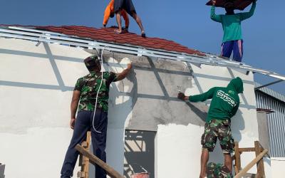 Pembangunan musala di kawasan Rest Area Terpadu perbatasan Desa Kesongo, Kecamatan Kedungadem, Kabupaten Bojonegoro, dengan Kecamatan Sukorame, Kabupaten Lamongan, terus dikebut dalam pelaksanaan Program TNI Manunggal Membangun Desa (TMMD) ke-129 Kodim 0813/Bojonegoro. Memasuki hari ke-20 pelaksanaan TMMD, Senin (3/8/2026), 