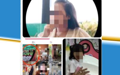 Tangkapan layar akun Tiktok yang merekam, mengunggah dan menyebarluaskan video Ellys dan anaknya di Kota Bengkulu, Kamis (15/10/2026). (IST/PenaRafflesia.Com)