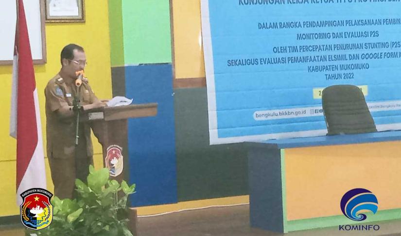 Ketua TPPS Provinsi Bengkulu, Rosjonsyah disambut langsung oleh Bupati Mukomuko H. Sapuan, SE.,MM.,AK.,CA.,CPA sebagai Ketua TPPS Kabupaten Mukomuko, Senin (21/11/2022)