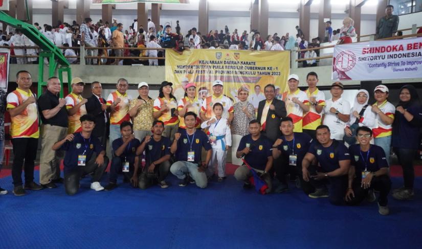 Kejurda Karate Piala Bergilir Gubernur Bengkulu #1 Disambut Antusias Para Peserta