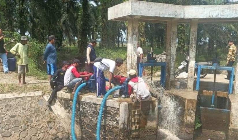 Bantuan pompa air aliri persawahan Kabupaten Seluma.