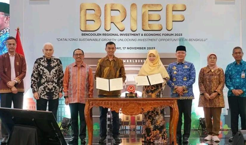 Forum BRIEF antara Pemprov Bengkulu dengan Investor Malaysia, Jumat (17/11/23) malam.