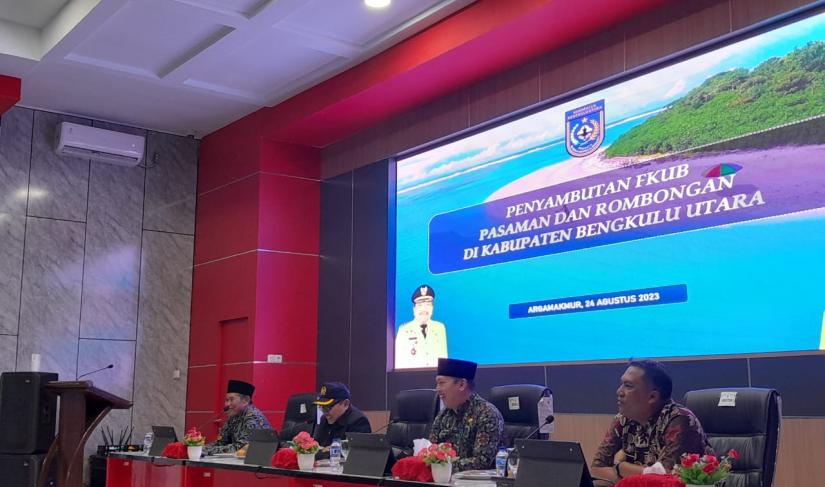 Pemerintah Kabupaten Bengkulu Utara Menerima Kunjungan Forum Kerukunan Umat Beragama (FKUB) Kabupaten Pasaman, Sumatera Barat