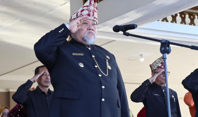 Wakil Bupati Bengkulu Selatan Rifa’i Tajuddin bertindak sebagai Inspektur Upacara (Irup) pada peringatan Hari Lahir Pancasila tahun 2023