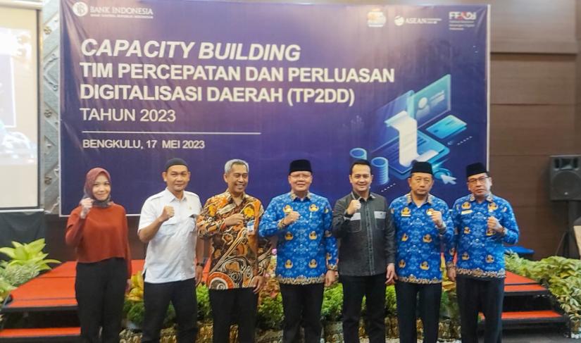 kegiatan Capacity Building TP2DD  se-Provinsi Bengkulu tahun 2023, di Hotel ternama Kota Bengkulu, Rabu (17/5).