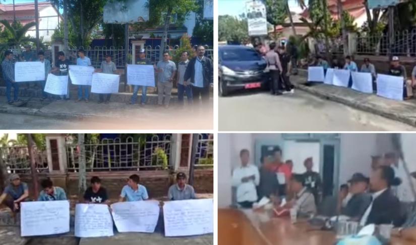 Aksi Demo ASBS Menuntut Periksa Bupati BS atas Dugaan Kasus Korupsi