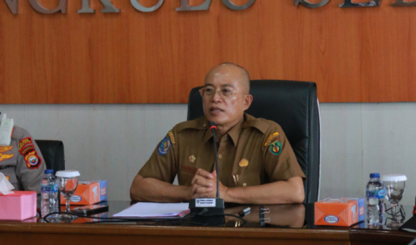 Tampak Bupati Gusnan Mulyadi Pimpin Rapat Evaluasi Persiapan Penilaian KLA