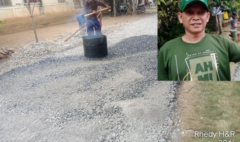 Kepala Desa Talang Ginting CENAGA Saat Di lokasi Kegiatan
