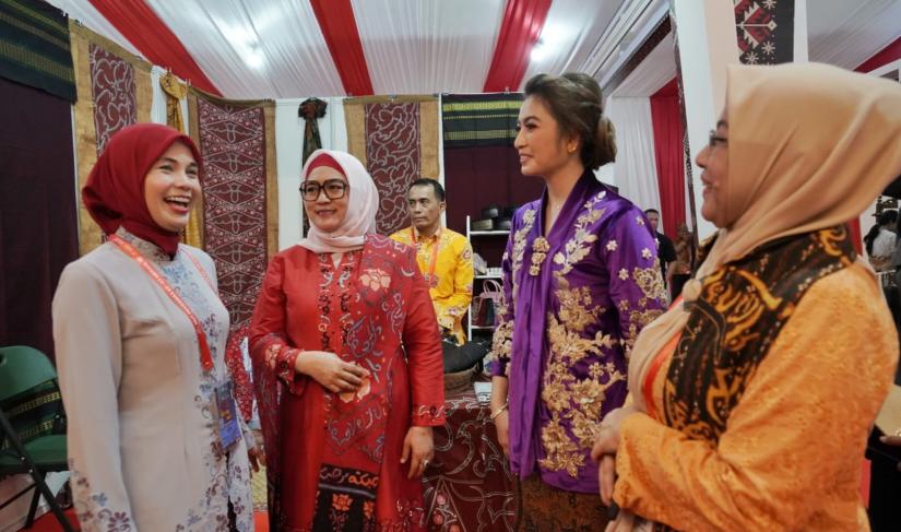 Derta Wahyudin saat hadiri HUT Dekranas ke-43 di Santika Dyandra Convention Center Kota Medan