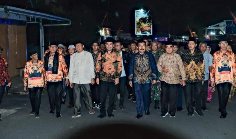 Wabup BU, Arie Septia Adinata SE. M AP.saat menghadiri pengukuhan Pengurus Ikatan Keluarga Limo Koto Sekitarnya (IK-LIMKOS) 