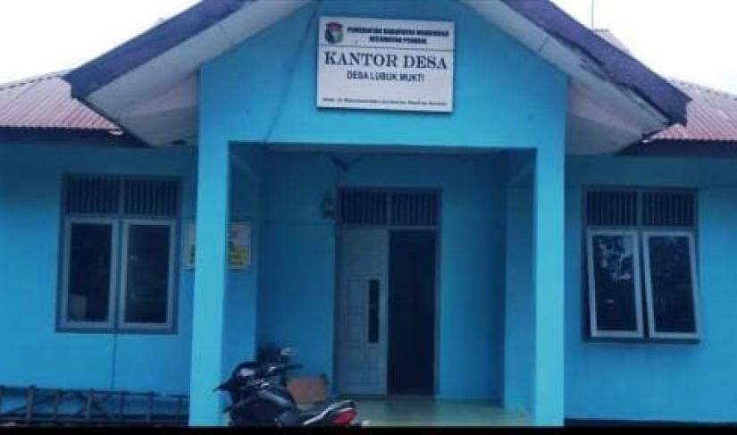 Tampak Depan Kntor Desa Lubuk Mukti Foto/Dok