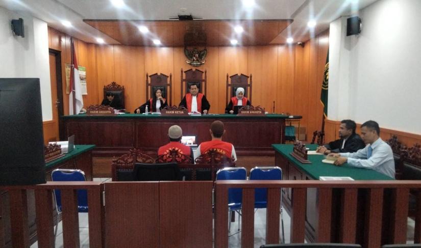 Sidang perkara konflik agraria diatas Eks-HGU PT BBS, kemarin.