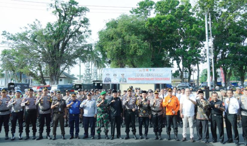 Apel Pengamanan Malam Tahun Baru di Kota Bengkulu.