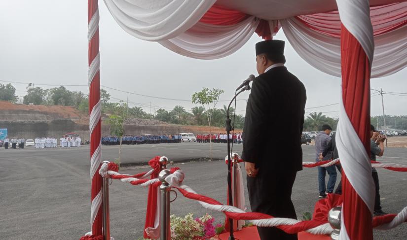Jajaran Pemkot Bengkulu saat upacara Peringatan Hari Pahlawan/dok.istimewa
