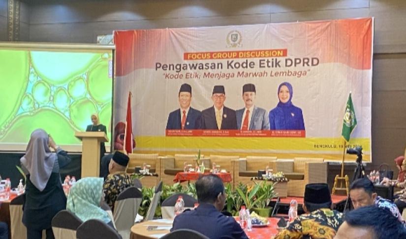 FGD DPRD Provinsi Bengkulu, ‘Pengawasan Kode Etik DPRD” Menjaga Marwah Lembaga