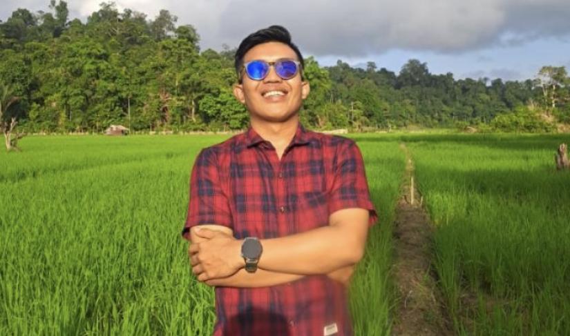 Potret Erwinsyah Putra Tarmizi Selebgram Populer Asal Manado Sulawesi Utara. (Red:123)