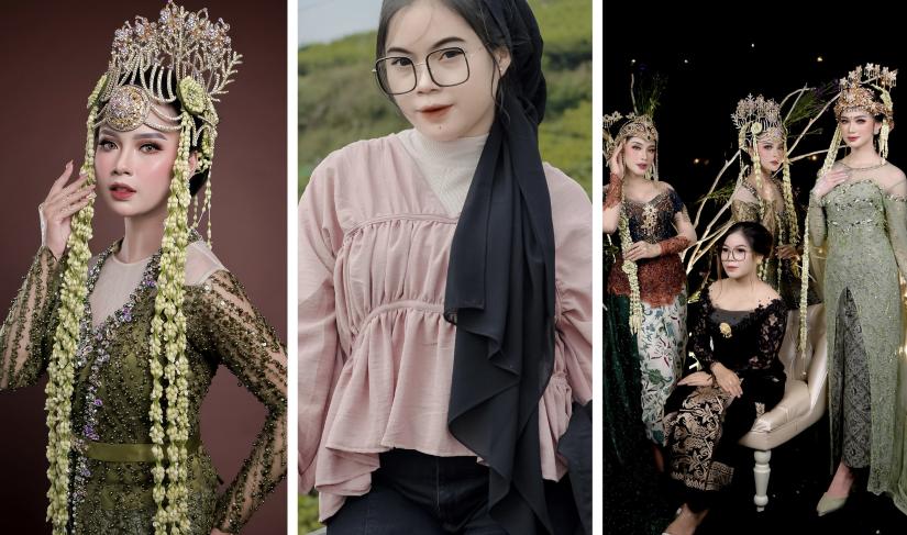 Potret karya dari Fitriyamakeup, yang ditengah potret Fitriya. (Doc:Red123)