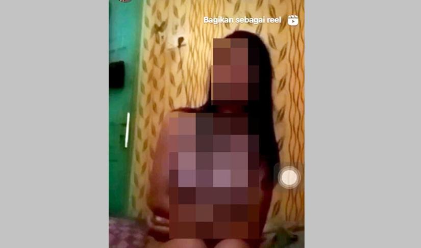 Tangkapan layar, live/story bugil pelajar Bengkulu Selatan.