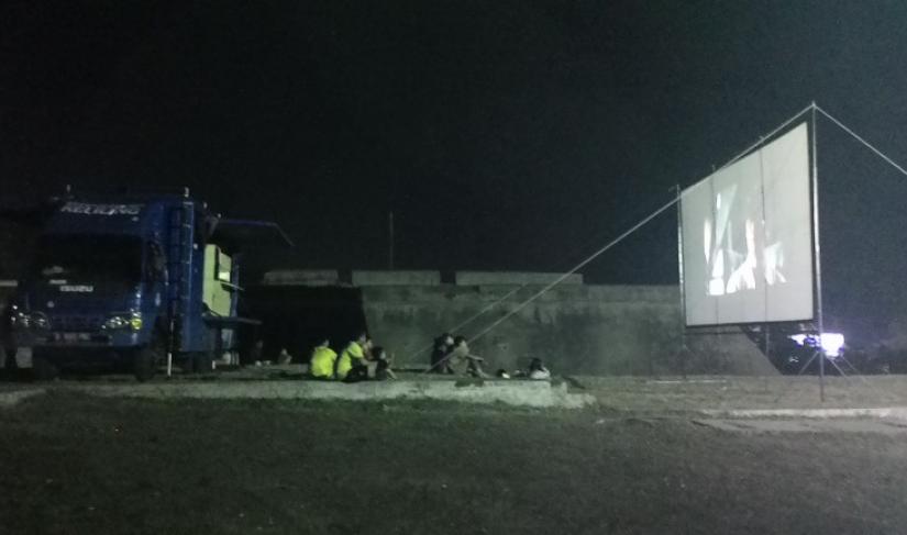 Pertunjukan teater keliling di Benteng Marlborough.
