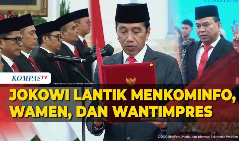 Jokowi Lantik Ketum Relawan Projo Jadi Menkominfo