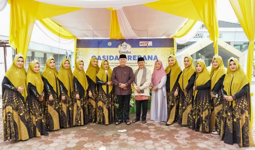  Gubernur Bengkulu Dorong Meningkatkan Pemahaman Agama  di Jajaran Pemerintah Melalui Lomba Qasidah Rabana Antar OPD