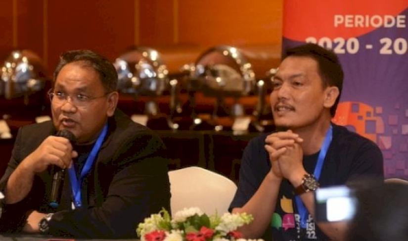 Ketua Umum JMSI Teguh Santosa (Kiri) dan Wakil Ketua Umum JMSI Rahimandani (Kanan)