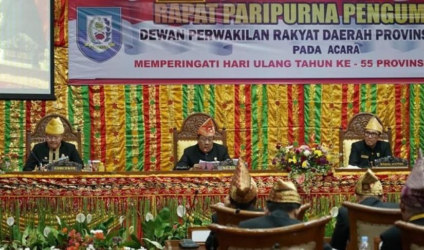 Paripurna DPRD Provinsi Bengkulu HUT Provinsi Bengkulu ke 55