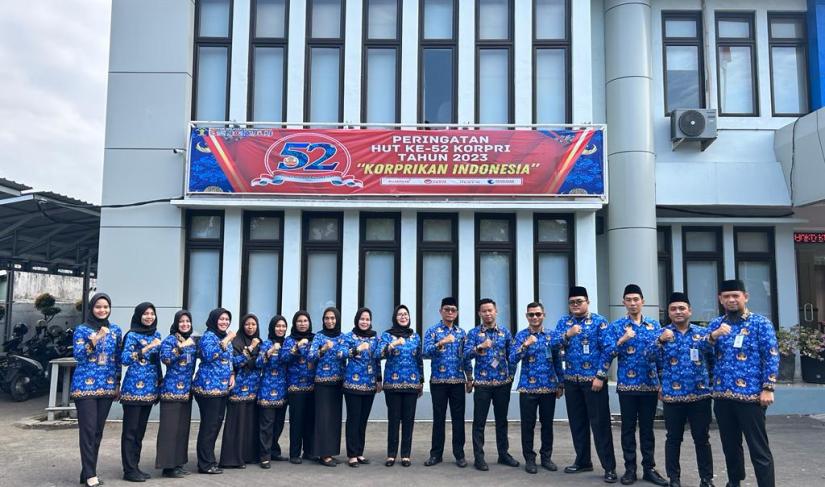 Upacara Peringatan HUT Korpri. Kegiatan ini dilaksanakan di Halaman Kanwil Kementerian Hukum dan Hak Asasi Manusia (Kemenkumham) Bengkulu.