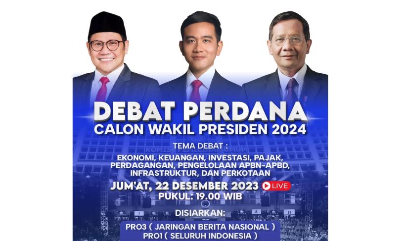 Jadwal Debat Cawapres.
