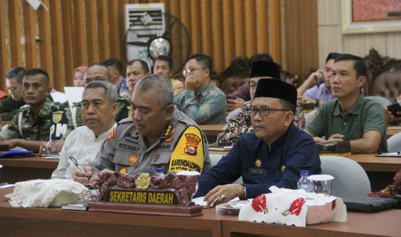 Sektretaris Daerah Provinsi Bengkulu Hamka Sabri usai rapat persiapan kunjungan Wakil Presiden bersama stakeholder terkait, Kamis (28/4/2023).