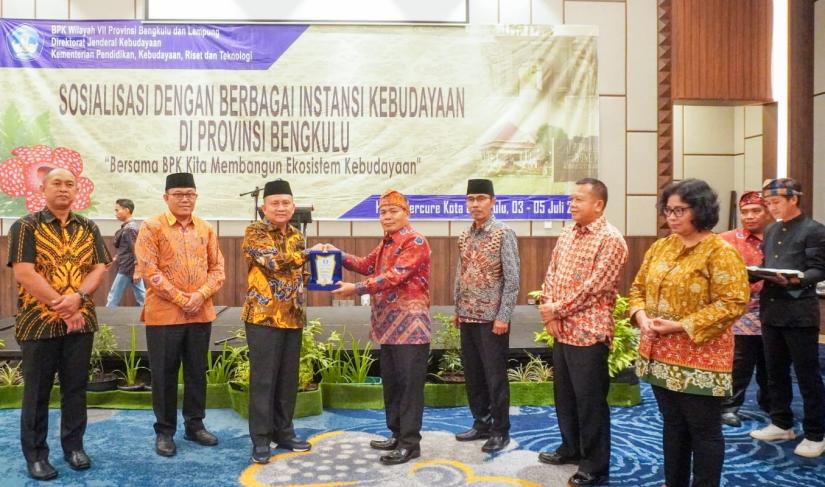 Sosialisai berbagai Instansi Kebudayaan di Provinsi Bengkulu, di Hotel ternama Kota Bengkulu, Senin (03/07/2023).