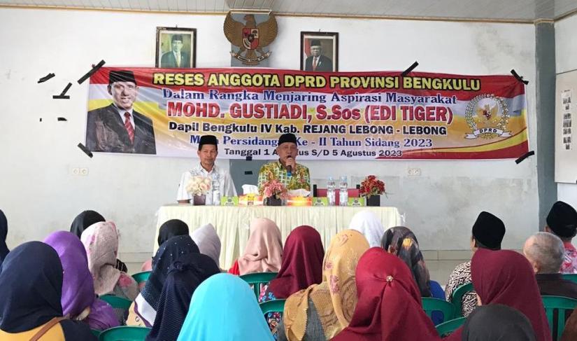 Reses Pertama, Dewan Mohd Gustiadi Jemput Aspirasi Warga Desa Tempel Rejo