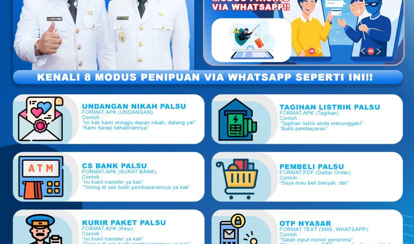 Walikota Imbau Warga Hati-Hati Penipuan Phising via WA, Ini Tips Menghindarinya
