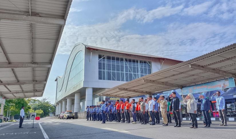 Apel siaga Petugas Bandara menjelang Natal dan Tahun Baru.