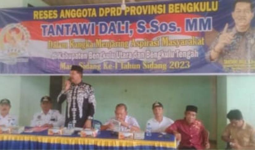 Tantawi Dali dprd Bengkulu saat reses