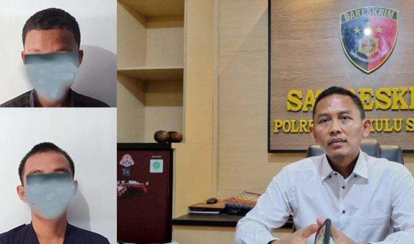 Foto kedua terduga pelaku diamankan Polisi.