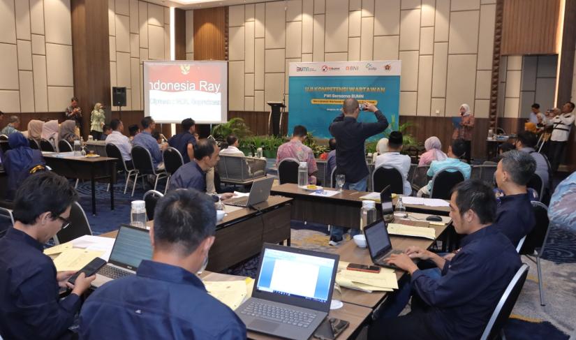 Uji Kompetensi Wartawan diselenggarakan PWI Provinsi Bengkulu, berlangsung Hotel Mercure Bengkulu, selama dua hari, 25 - 26 Januari 2024. (Foto:Fatmala/Penarafflesia.com).